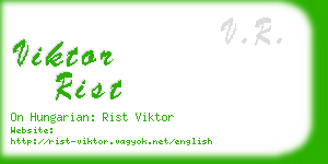 viktor rist business card